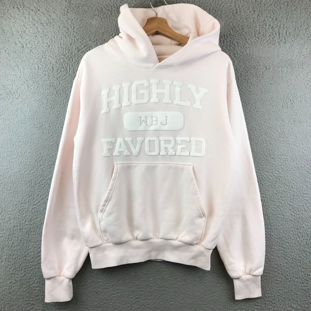 "Highly Favored" WBJ Hoodie Pink Pullover Sweatshirt Unisex‎ small
